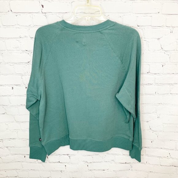 NWT GREEN GAP HENLEY BUTTON FRONT SWEATSHIRT - LARGE - Picture 9 of 10